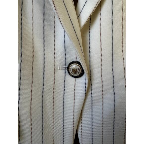 Veronica Beard Battista Dickey Jacket Womens 4 Dove Multi Pinstripe Blazer New - Picture 9 of 13